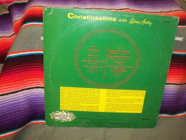 Gene Autry – Christmastime With Gene Autry - Vinyl LP Record Album - Image 2