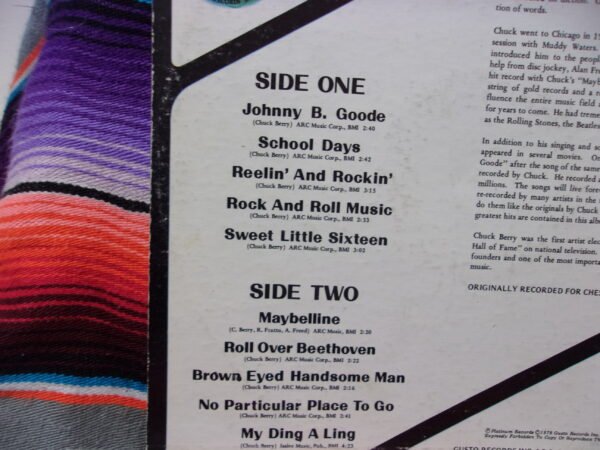 The Best Of The Best Of “Chuck Berry”  Vinyl LP Compilation Gusto 1978 - Image 3