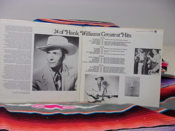 24 Of Hank Williams Greatest Hits Record Vinyl 2LP Gatefold - Image 3