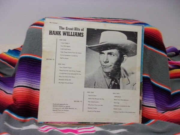 Hank Williams Great Hits Double Album by MGM Records 33rpm VINYL LP 2 Record Set