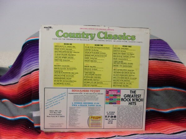 40 Country Classics 33 LP Record Album 3 Record Set Adam VII #1 Hits!