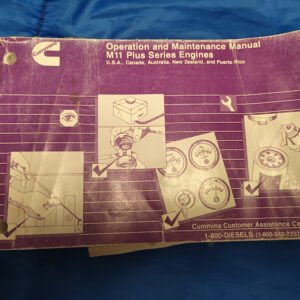 Cummins M11 series engine operator operation & maintenance manual 3666072-01