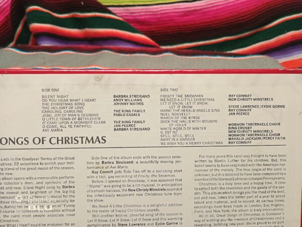 The Great Songs Of Christmas Album Six Vintage 1966 Vinyl LP Record CSS388 Xmas - Image 2