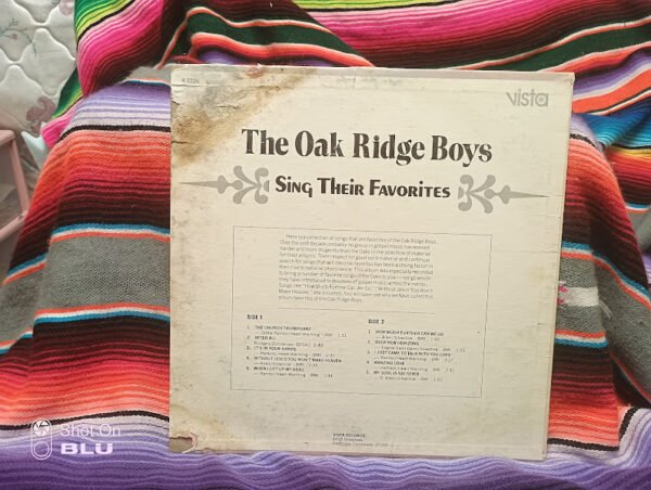 The Oak Ridge Boys Sing Their Favorites Gospel Music Album Vinyl Lp 22O22