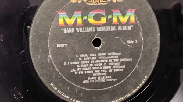 Hank Williams - Hank Williams Memorial Album E3272 Vinyl, LP