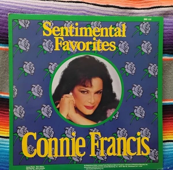 Connie Francis: Sentimental Favorites 12" 33 RPM LP 1984 SMI 1-51