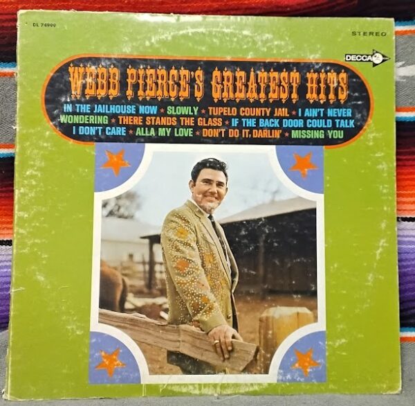 Webb Pierce "Greatest Hits" Record/vinyl NM- Decca Records DL74999