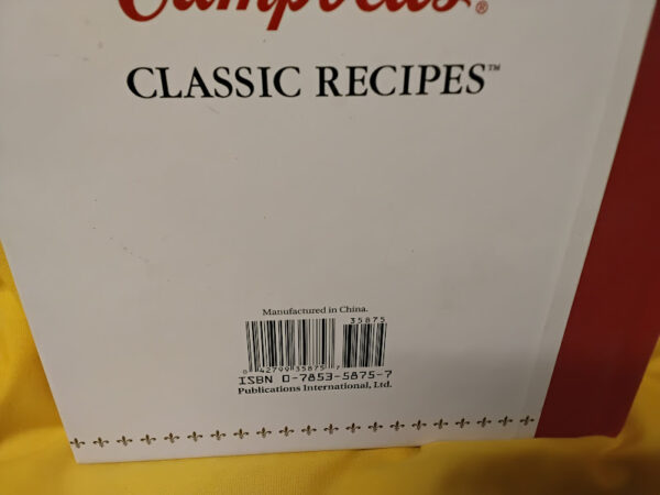 Campbell's Classic Recipes Cookbook Hardcover 2000 Vintage